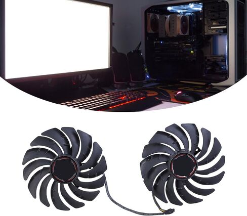 مروحة بطاقة الرسومات 4Pin هادئة لـ RTX2080 2080Ti 2070 مشعاع بطاقة الرسومات للاعبين موثوقة التبريد PLD10010B12HH GPU مروحة التبريد in Saudi Arabia