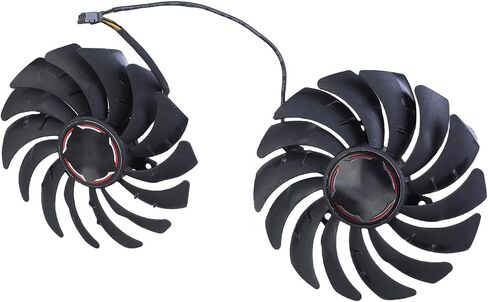 مروحة بطاقة الرسومات 4Pin هادئة لـ RTX2080 2080Ti 2070 مشعاع بطاقة الرسومات للاعبين موثوقة التبريد PLD10010B12HH GPU مروحة التبريد in Saudi Arabia