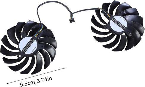 مروحة بطاقة الرسومات 4Pin هادئة لـ RTX2080 2080Ti 2070 مشعاع بطاقة الرسومات للاعبين موثوقة التبريد PLD10010B12HH GPU مروحة التبريد in Saudi Arabia