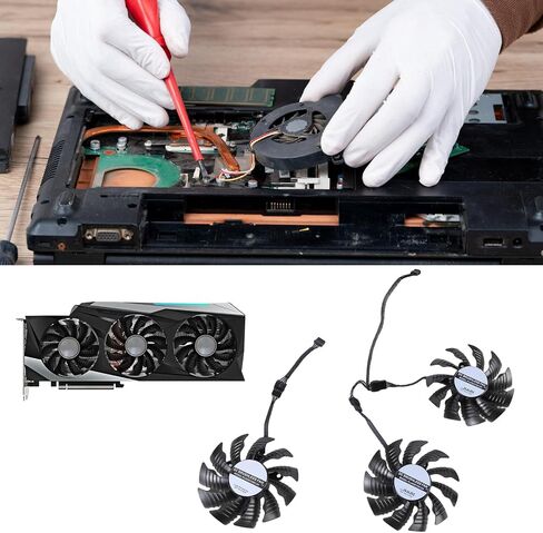 مروحة تبريد بطاقة الرسومات 82 مم T129215BU لألعاب 3070TI 3080 3090 تعزز الألعاب وتبديد الحرارة بكفاءة مروحة تبريد بطاقة الفيديو in Saudi Arabia
