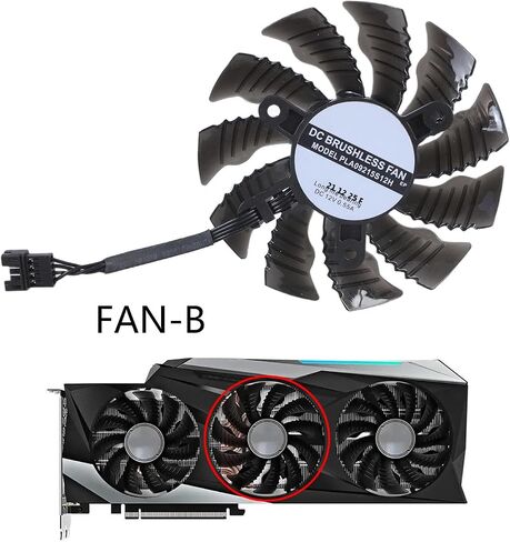 مروحة تبريد بطاقة الرسومات 82 مم T129215BU لألعاب 3070TI 3080 3090 تعزز الألعاب وتبديد الحرارة بكفاءة مروحة تبريد بطاقة الفيديو in Saudi Arabia