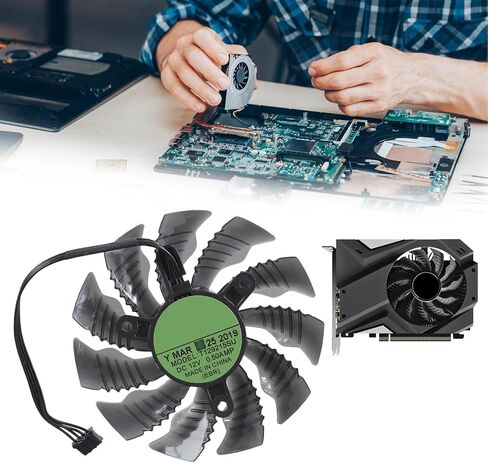 88mm 4Pin PLA09215S12H GPU Fan for GTX1660 RTX2070 2060 ITX OC 6G Graphics Card Replacement Graphics Card Cooling in Saudi Arabia