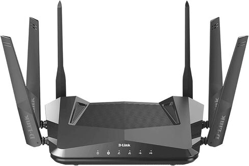 راوتر D-Link WiFi 6 AX5400 MU-MIMO للتحكم الصوتي متوافق مع Alexa وGoogle Assistant، شبكة الإنترنت للألعاب جيجابت مزدوجة النطاق (DIR-X5460-US) (متجدد) in Saudi Arabia