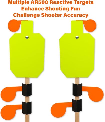 مجموعة أدوات الرماية السميكة مقاس 3/8 بوصة من Highwild AR500 من الصلب مقاس 12 بوصة × 20 بوصة رهينة تفاعلية و6 بوصات AR500 مجموعة مجاذيف شجرة المبارزة مجموعة من الصلب DIY للنطاق الخارجي وممارسة الرماية in Saudi Arabia