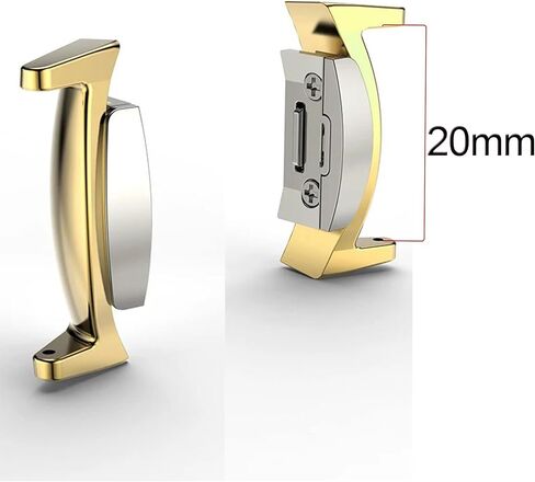 20MM Metal Connectors Compatible with Samsung Gear S2 SM-R720/SM-R730 Accessory Band DIY Adapters,Stainless Steel Connector Replacement for Gear S2 Sport Wristband Strap in Saudi Arabia