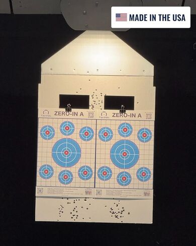 Zero-in A Paper Targets - 12 x 18 Inches Cardstock - Designed and Made in USA - 25 Pack - PN P01Z01-025T - Free Mobile App in Saudi Arabia