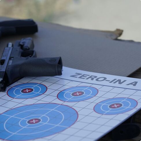 Zero-in A Paper Targets - 12 x 18 Inches Cardstock - Designed and Made in USA - 25 Pack - PN P01Z01-025T - Free Mobile App in Saudi Arabia