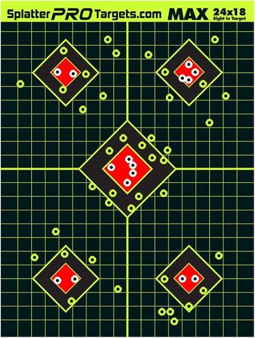 18x24 أهداف ترشيش كبيرة جدًا. ترشاش بلونين لرؤية لقطاتك بسهولة! بقع الفلورسنت الصفراء والبيضاء الساطعة. in Kuwait