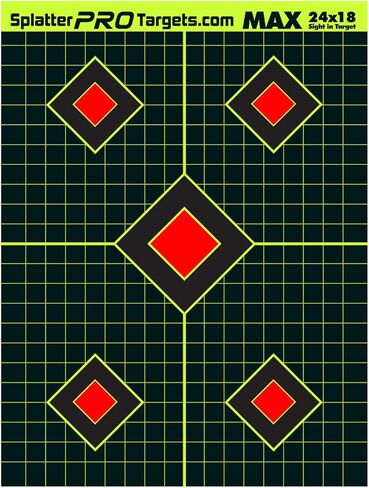18x24 أهداف ترشيش كبيرة جدًا. ترشاش بلونين لرؤية لقطاتك بسهولة! بقع الفلورسنت الصفراء والبيضاء الساطعة. in Kuwait