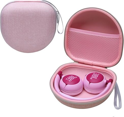 حافظة سماعات الرأس للأطفال متوافقة مع JBL JR320BT / iClever BTH12 / HS19 / BTH26 / JoySpark-T5 / Candy Bila BH03 / EarFun/IMYB/MIDOLA MD-B01 / noot Products سماعات رأس قابلة للطي للأطفال، وردي (الجراب فقط) in Kuwait