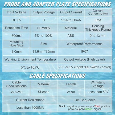 CQRobot Ocean: Contact Water/Liquid Level Sensor Compatible with Raspberry Pi/Arduino. for Automatic Irrigation Systems, Aquariums, Plants, in The Garden, in Agriculture etc. in Kuwait