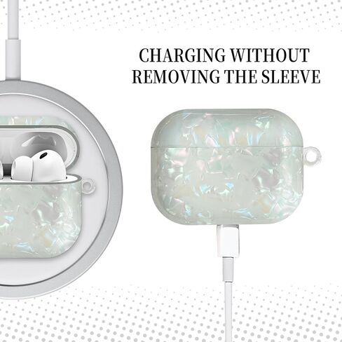 Compatible with AirPods Pro 3 (2025) Case Soft TPU with Cute Golden Keychain Cover Leopard Paint Case for Girls Women for Airpod Pro 3 - Colorful in Kuwait