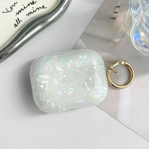 Compatible with AirPods Pro 3 (2025) Case Soft TPU with Cute Golden Keychain Cover Leopard Paint Case for Girls Women for Airpod Pro 3 - Colorful in Kuwait