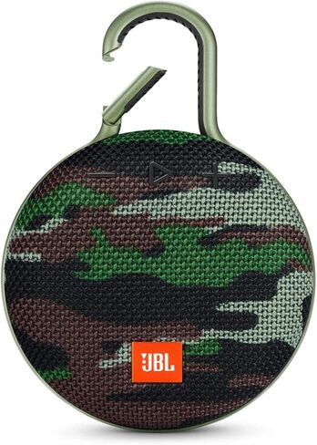 JBL Clip 3, Fiesta Red - Waterproof, Durable & Portable Bluetooth Speaker - Up to 10 Hours of Play - Includes Noise-Cancelling Speakerphone & Wireless Streaming in Kuwait