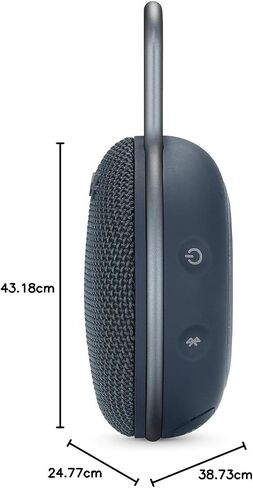JBL Clip 3, Fiesta Red - Waterproof, Durable & Portable Bluetooth Speaker - Up to 10 Hours of Play - Includes Noise-Cancelling Speakerphone & Wireless Streaming in Saudi Arabia