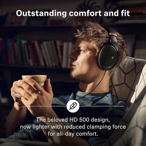 Sennheiser HD 560 S Over-The-Ear Audiophile Headphones - Neutral Frequency Response, E.A.R. Technology for Wide Sound Field, Open-Back Earcups, Detachable Cable, (Black) (HD 560S) in Kuwait