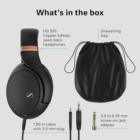 Sennheiser HD 560 S Over-The-Ear Audiophile Headphones - Neutral Frequency Response, E.A.R. Technology for Wide Sound Field, Open-Back Earcups, Detachable Cable, (Black) (HD 560S) in Kuwait