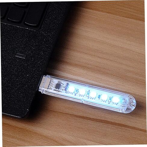 Vaguelly 2 قطعة USB سيارة جو ضوء ملون LED مصباح الليل متعدد الوظائف المكونات في USB ضوء الليل للمركبات المنزل والسفر in Kuwait