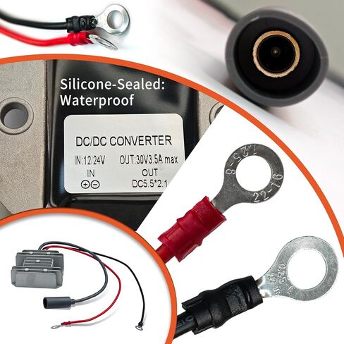 محول 12 فولت تيار مستمر محول تصعيد لمحول Starlink Mini Smart Boost كابل إمداد الطاقة حزمة بطارية 12 فولت إلى 30 فولت 3.5 أمبير معزز الجهد الكهربي لملحقات RV مدخل 9-28 فولت مع منفذ تيار مستمر مقاوم للماء in Kuwait