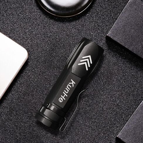 KunHe 5 حزمة مصباح يدوي صغير قابل لإعادة الشحن بالجملة USB-C صغير عالي التجويف مصباح يدوي مشبك على جيب محمول ضوء فلاش لحالات الطوارئ EDC استخدام المنزل تخزين المواد in Kuwait