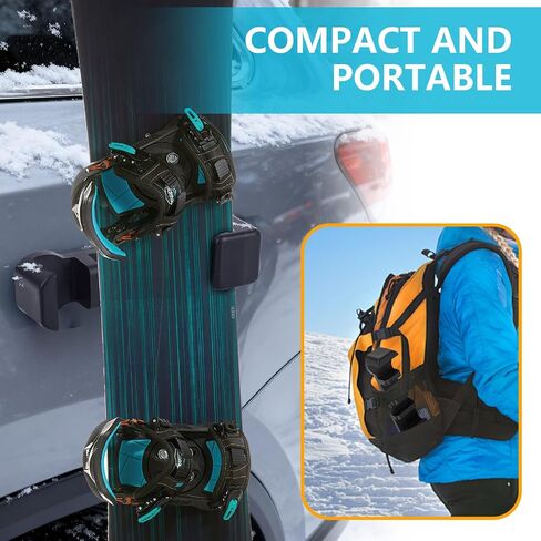 Magnetic Ski Holder for Car,Magnetic Ski Snowboard Vehicle Mount,Snowboard Car Mount,Ski Accessories,Fits for fixing ski (2 PCS) in Saudi Arabia