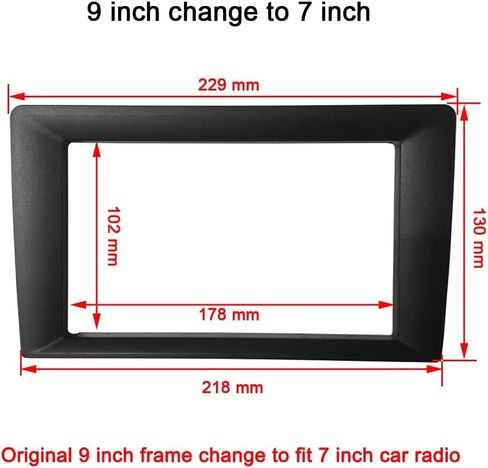 7'' to 9'' Inch Universal Car Radio Stereo Fascia Frame Adapter in Dash Panel Trim Bezel Conversion in Saudi Arabia