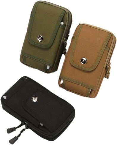 Cell Phone Waist Pouch Bag Vertical Wallet Purse Pockets For Outdoor Camping Hiking Belt Clip Holder Pouch in Saudi Arabia
