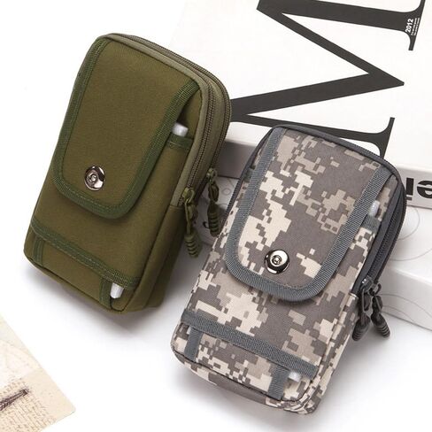 Cell Phone Waist Pouch Bag Vertical Wallet Purse Pockets For Outdoor Camping Hiking Belt Clip Holder Pouch in Saudi Arabia