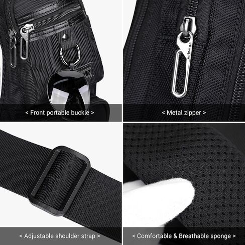 WITZMAN Sling Bag for Men Crossbody Bags Travel Slim Chest Bag One Strap Lightweight Casual Daypack in Saudi Arabia