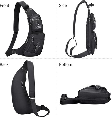 WITZMAN Sling Bag for Men Crossbody Bags Travel Slim Chest Bag One Strap Lightweight Casual Daypack in Saudi Arabia