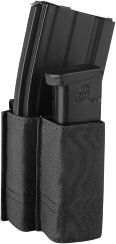 KRYDEX 5.56mm Magazine Pouch + 9mm .45 Pistol Mag Pouch Combo MOLLE Mag Holders with Quick Release Mag Pouch Insert in Saudi Arabia