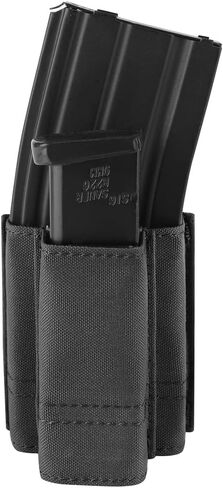 KRYDEX 5.56mm Magazine Pouch + 9mm .45 Pistol Mag Pouch Combo MOLLE Mag Holders with Quick Release Mag Pouch Insert in Saudi Arabia