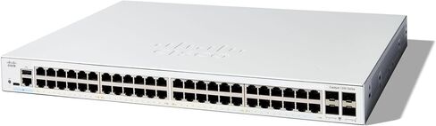 المحول الذكي Cisco Catalyst 1200-48T-4G، 48 منفذ GE، 4x1GE SFP، حماية محدودة مدى الحياة (C1200-48T-4G) (متجدد) in Kuwait