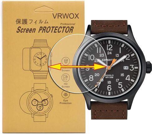 VRWOX[ 3-Pcs TPU Screen Protector For Universal Round Watch HD Film,Anti-Scratch, Anti-Fingerprint, Bubble Free (37MM) in Saudi Arabia