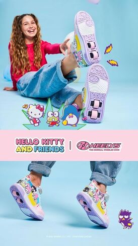 Heelss Girl's Hello Kitty Kama (طفل صغير/طفل كبير/بالغ) أسود/أحمر 4 طفل كبير (نساء 5) م in Kuwait