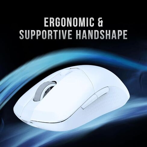MSI Versa 300 Wireless White Gaming Mouse, 8000 DPI, 30M+ Clicks Kailh Switch, Optical Sensor, Ergonomic Ambitextrous Hand Design, RGB Light in Saudi Arabia