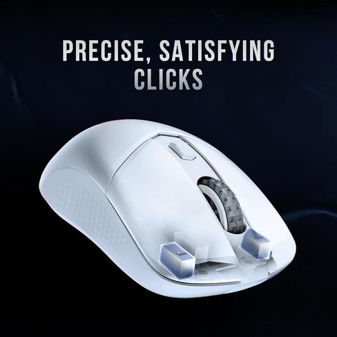 MSI Versa 300 Wireless White Gaming Mouse, 8000 DPI, 30M+ Clicks Kailh Switch, Optical Sensor, Ergonomic Ambitextrous Hand Design, RGB Light in Saudi Arabia