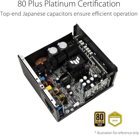ASUS TUF Gaming 850W Gold (850 Watt, ATX 3.0 Compatible, Fully Modular Power Supply, 80+ Gold, Military-Grade Components, Dual Ball Bearing, Axial-tech Fan, PCB Coating, 10 Year Warranty) (Renewed) in Saudi Arabia