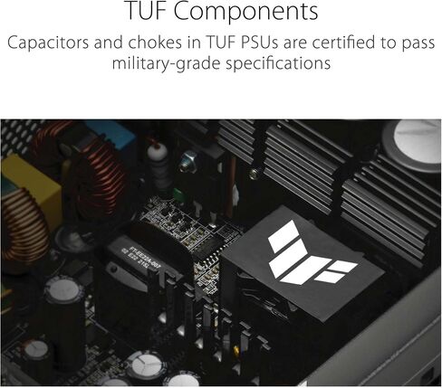 ASUS TUF Gaming 850W Gold (850 Watt, ATX 3.0 Compatible, Fully Modular Power Supply, 80+ Gold, Military-Grade Components, Dual Ball Bearing, Axial-tech Fan, PCB Coating, 10 Year Warranty) (Renewed) in Saudi Arabia