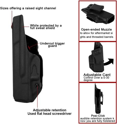 IWB Holster Right Hand Fits Springfield Armory XD-S/XD-S Mod.2 3.3" 9mm/.40/.45 ACP Pistol Holster & Universal 9mm/.40 Single Stack Mag Carrier IWB/OWB Magazine Holsters Concealed Carry in Saudi Arabia