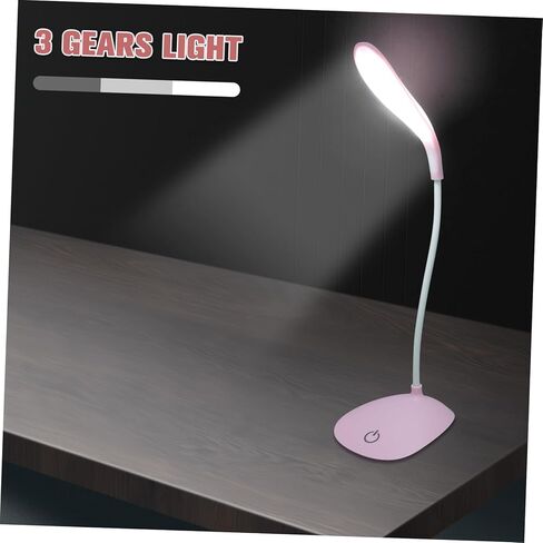مصباح ليلي قابل لإعادة الشحن USB من Gadpiparty لحماية العين، مصباح LED لقراءة الكتب يدور 360 درجة، ضوء مكتبي محمول للمنزل والمكتب للتمريض والدراسة in Kuwait
