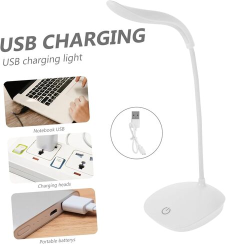 مصباح قراءة Led ليلي من Gadpiparty قابل للتعتيم وآمن للعين يعمل بمنفذ USB بجانب السرير للمنزل in Kuwait