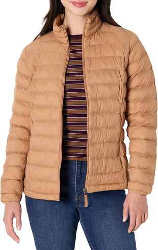 Amazon Essentials Women's Water-Resistant Packable Down Jacket, Dark Green, Large in Saudi Arabia