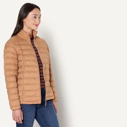 Amazon Essentials Women's Water-Resistant Packable Down Jacket, Dark Green, Large in Saudi Arabia