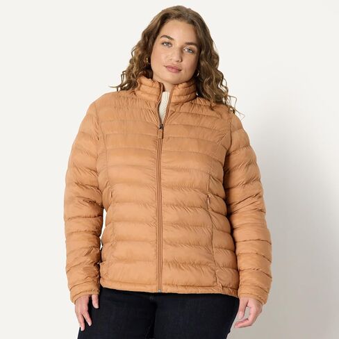 Amazon Essentials Women's Water-Resistant Packable Down Jacket, Dark Green, Large in Saudi Arabia