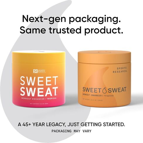 Sports Research® Sweet Sweat Unscented 'Workout Enhancer' Gel - Maximize Your Exercise & Sweat Faster - 13.5oz Jar in Saudi Arabia