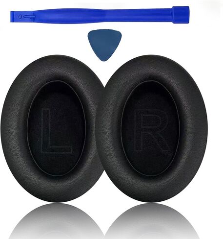 وسائد أذن بديلة لسماعات Anker Soundcore Life 2/Q20/Q20+/Q20I/Q20BT، غطاء وسادة بديل لوسائد الأذن مريحة ومتينة (أسود) in Kuwait