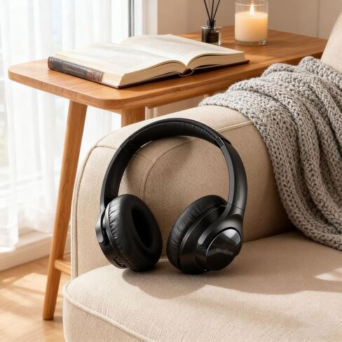 وسائد أذن بديلة لسماعات Anker Soundcore Life 2/Q20/Q20+/Q20I/Q20BT، غطاء وسادة بديل لوسائد الأذن مريحة ومتينة (أسود) in Kuwait