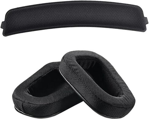 G933 Earpads - Goothings Replacement Ear Pads Cover Cushions for G933 G935 G633 G533 Gaming Headset, Ear Pads & Head Pad Set (Black Breathable Fabric) in Saudi Arabia