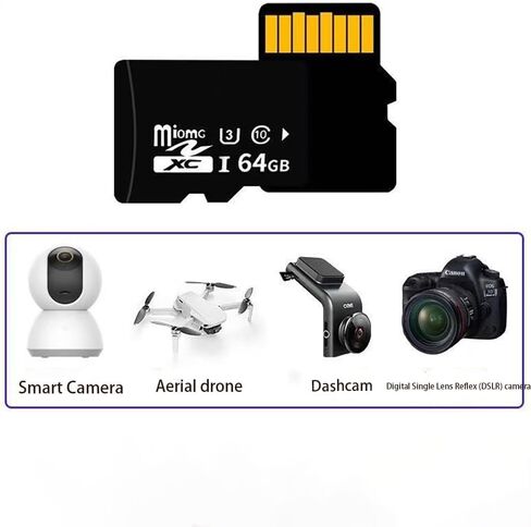 MicroSD Memory Card Set, 64GB2PCS Multi-Pack, Class 10, U3 High Speed Storage for Cameras, Drones, and Dashcams in Saudi Arabia